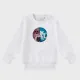 Pailletten-Sweatshirt für Kinder – Doppelseitiger Druck