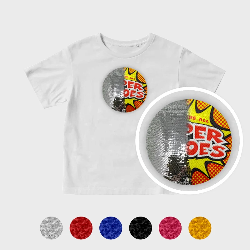 Paillettenshirt für Kinder – einseitiger Druck