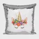 Custom Unicorn Sequin Pillow