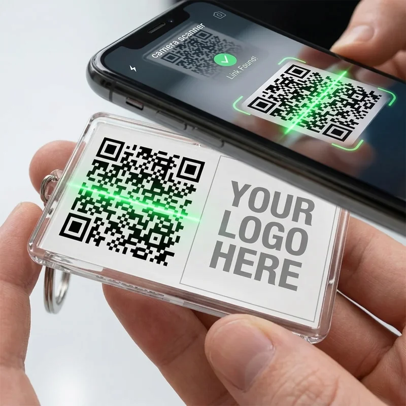 QR-kode nøkkelring view 3