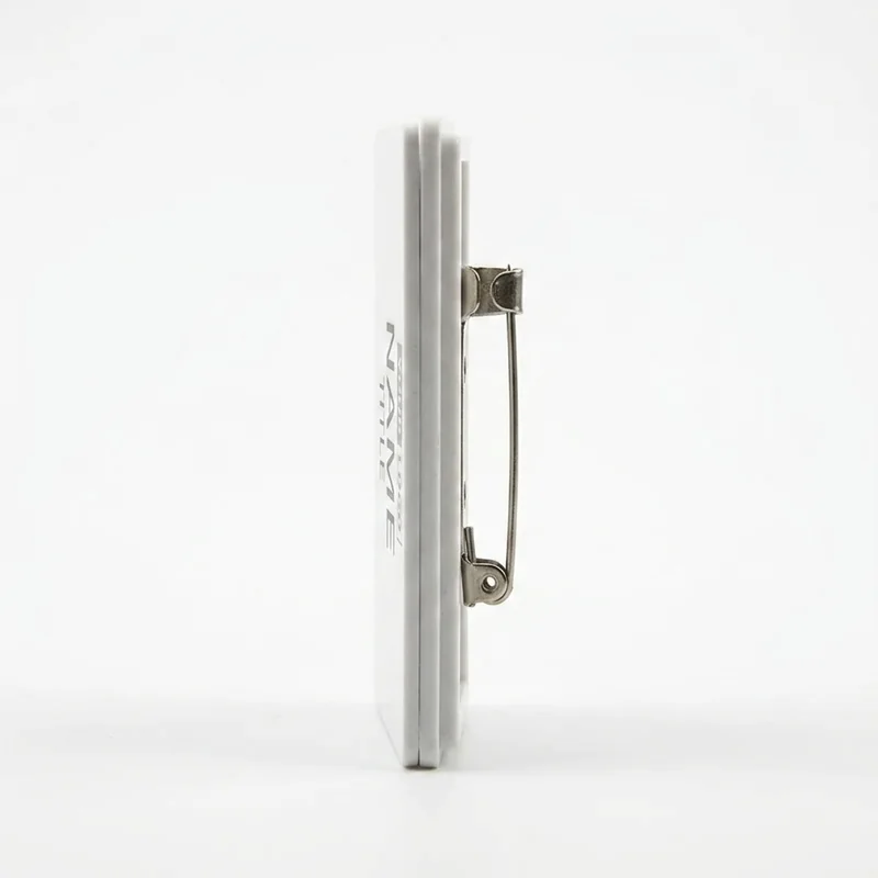 Rektangulært Navneskilt med Nål view 2