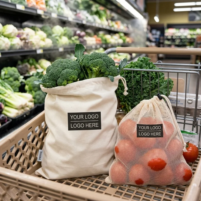 أكياس إنتاج قابلة لإعادة الاستخدام (مجموعة) view 3