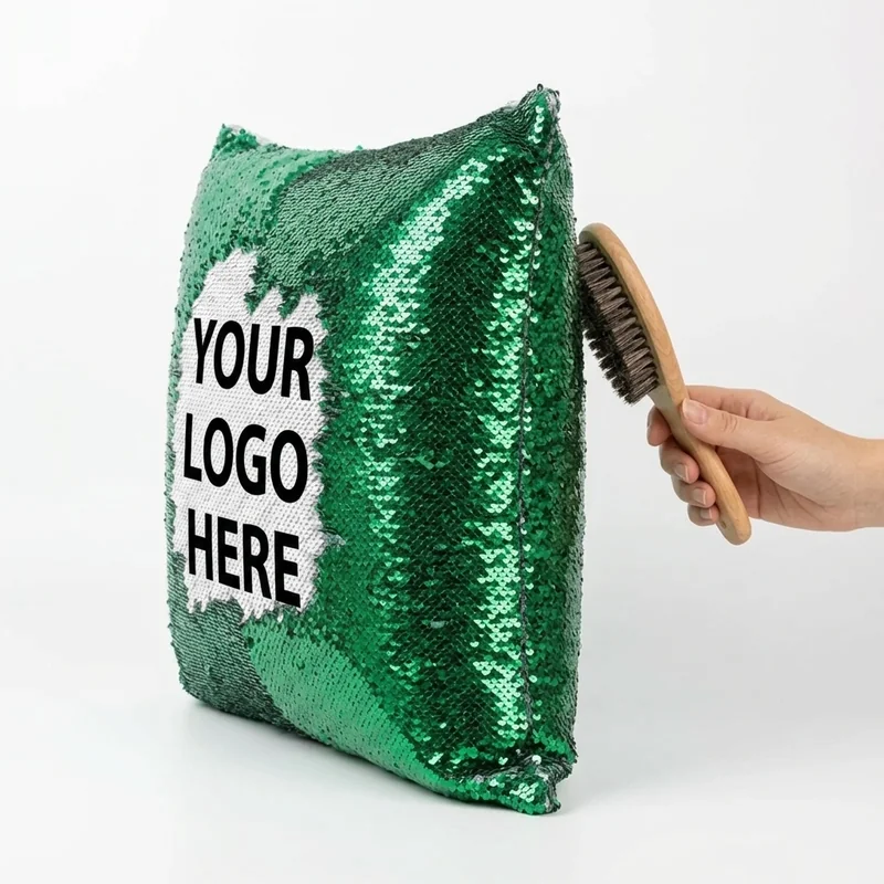 Vändbar Paljettkudde view 2