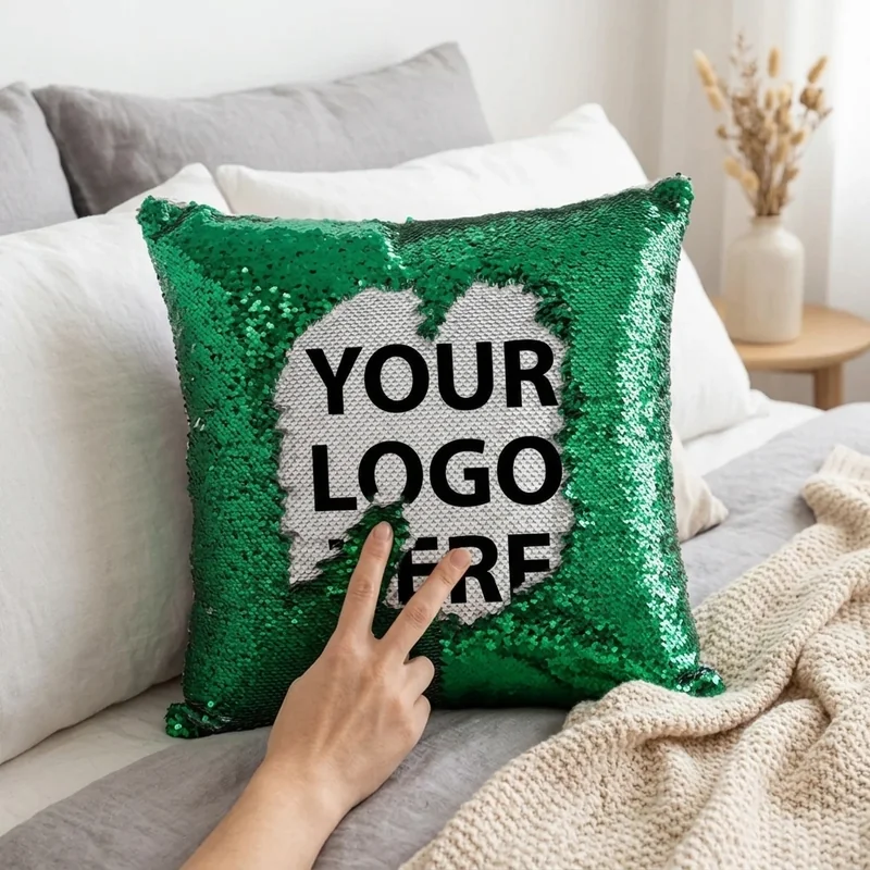 Vändbar Paljettkudde view 3