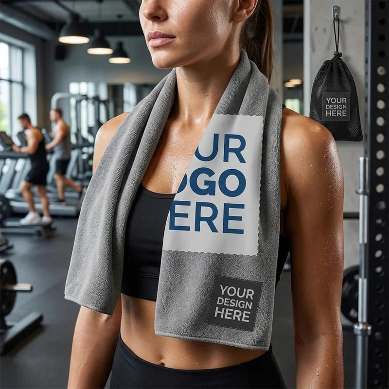 Mikrofiber sportshåndkle view 3