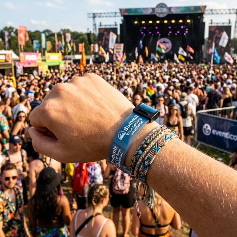 Summit Vinyl Locking Wristband view 2