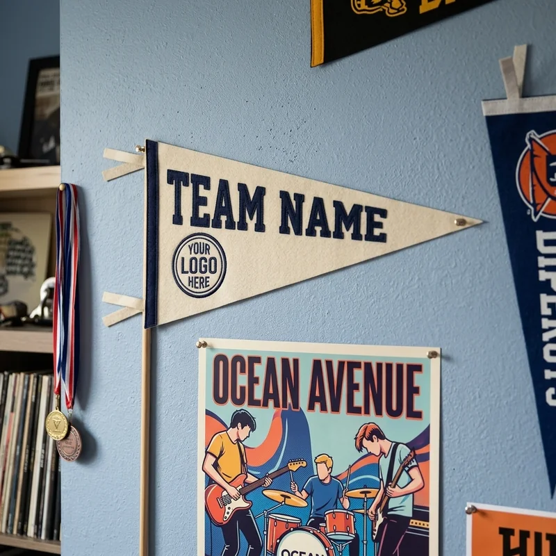 Flaga z proporcem drużyny view 3