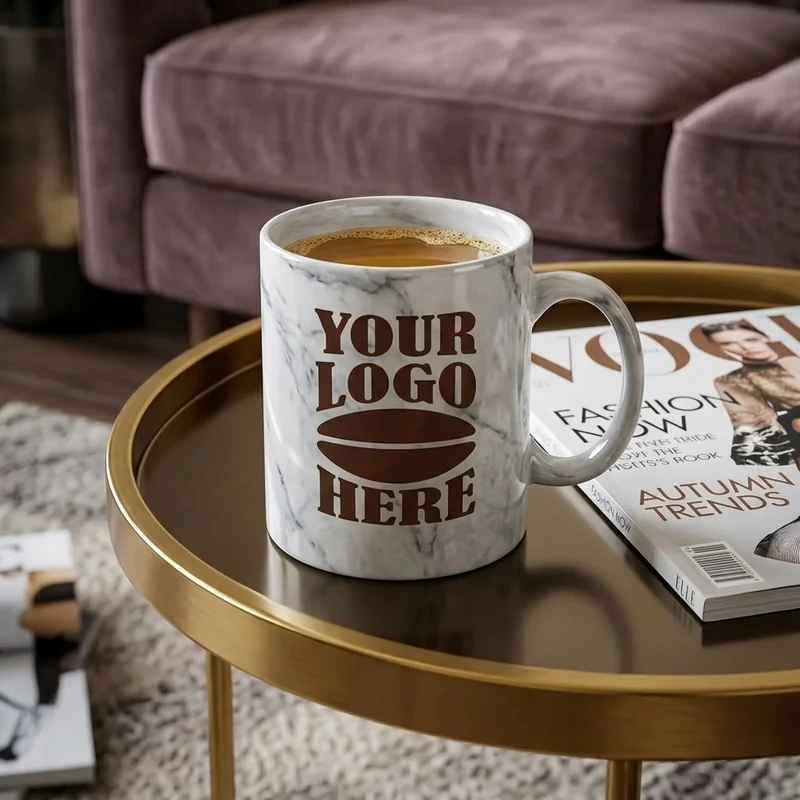 Urban Loft Glossy Marble Mug view 3