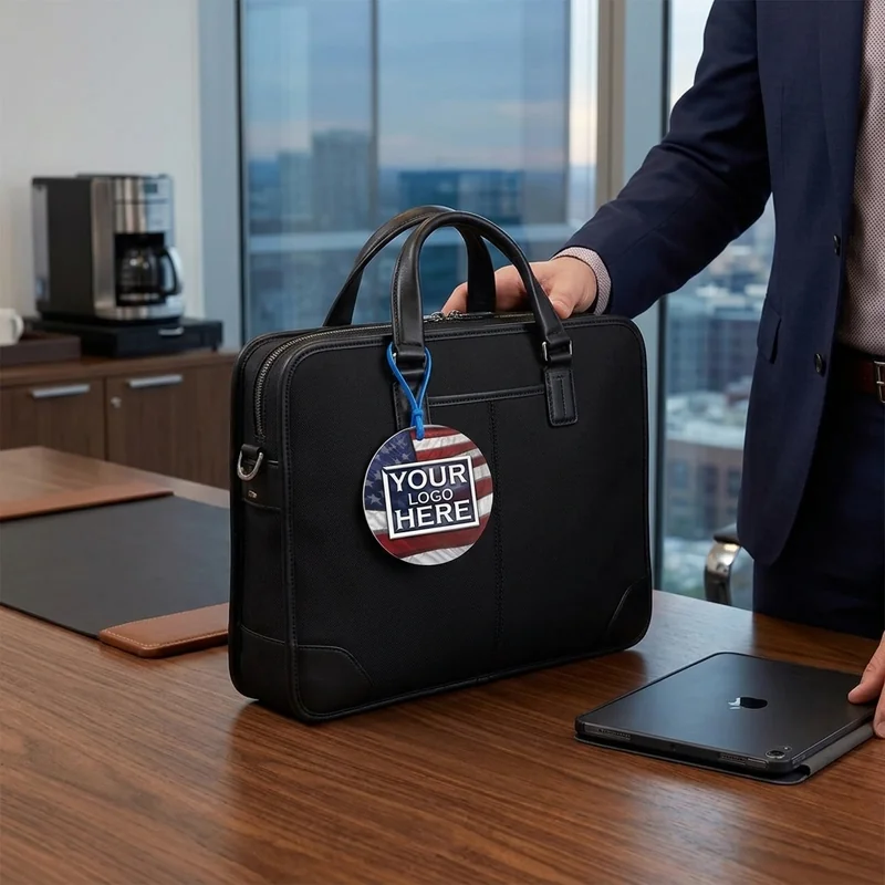 Urban Metro Round POLYspectrum Bag Tag view 4