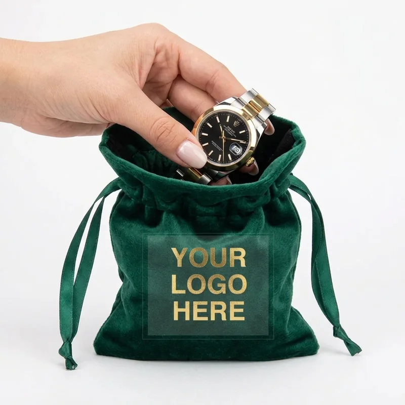 Poche cadeau en velours view 3