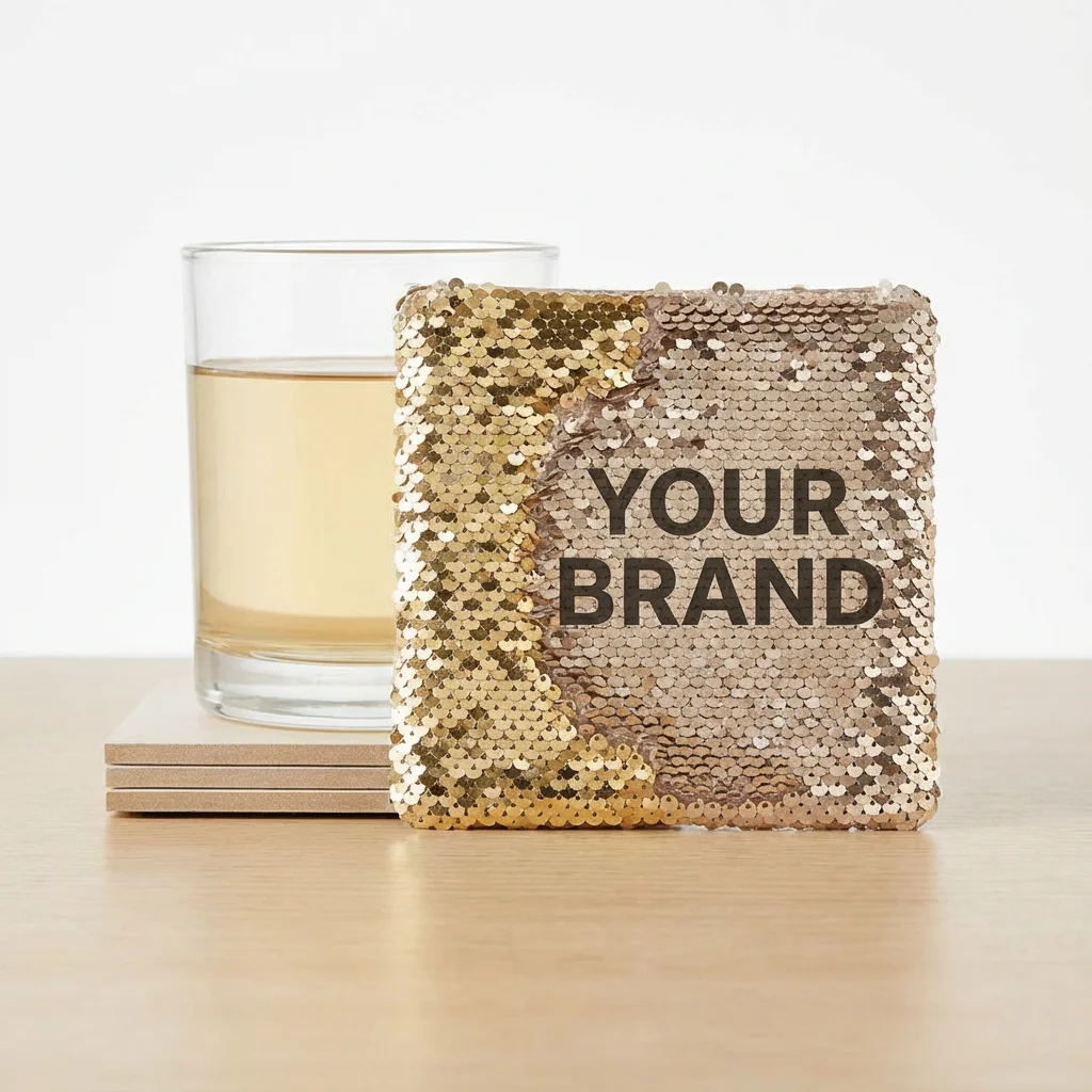 Sequin Coaster - Square