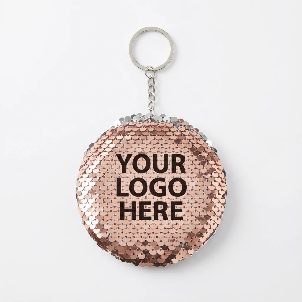 Sequin Keychain - Circle