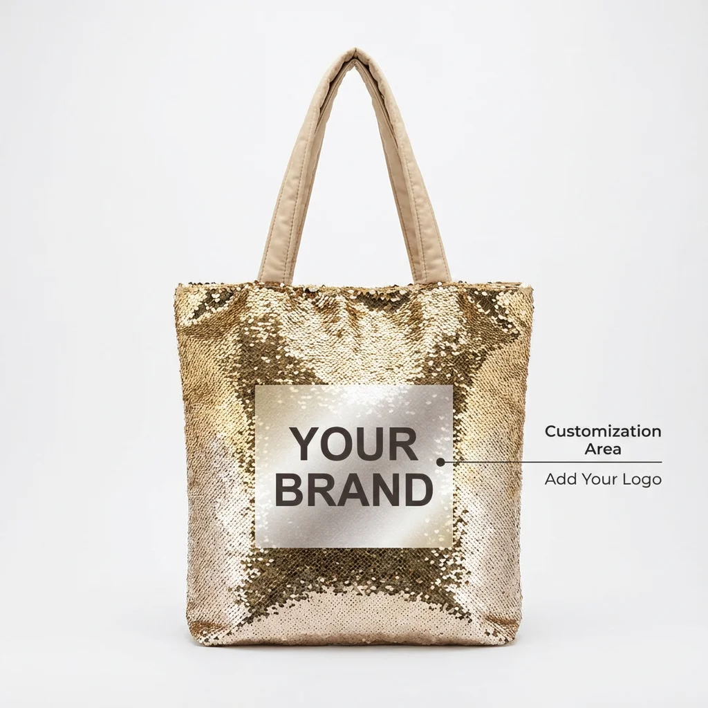 Sequin Tote Bag - Large