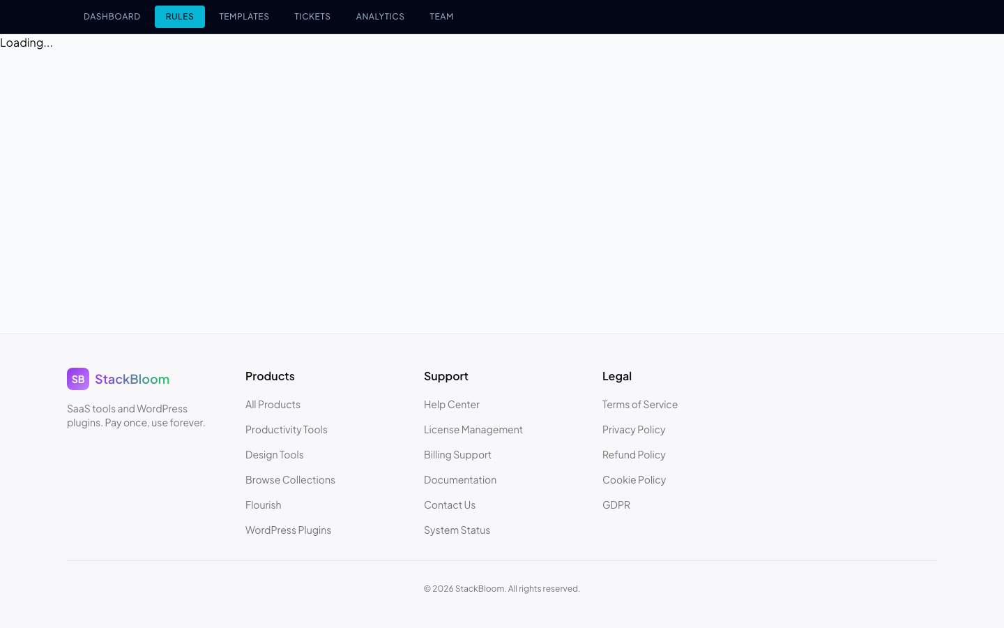 Routing rules configuration with sender, subject, and content filters