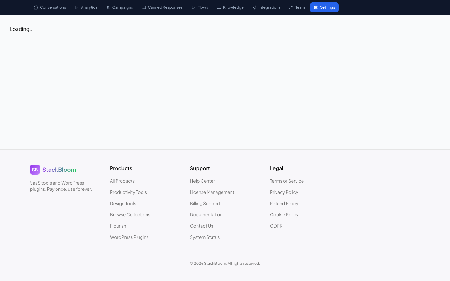 Widget settings for appearance and behavior configuration